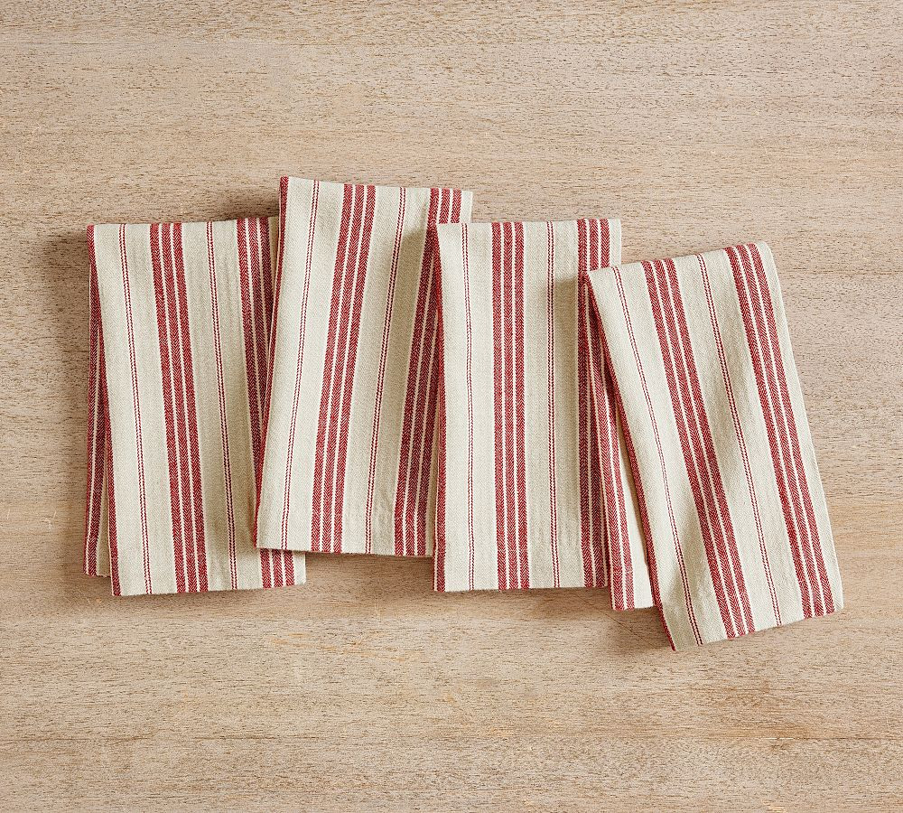Colette Stripe Napkins - Set of 4 | Pottery Barn (US)