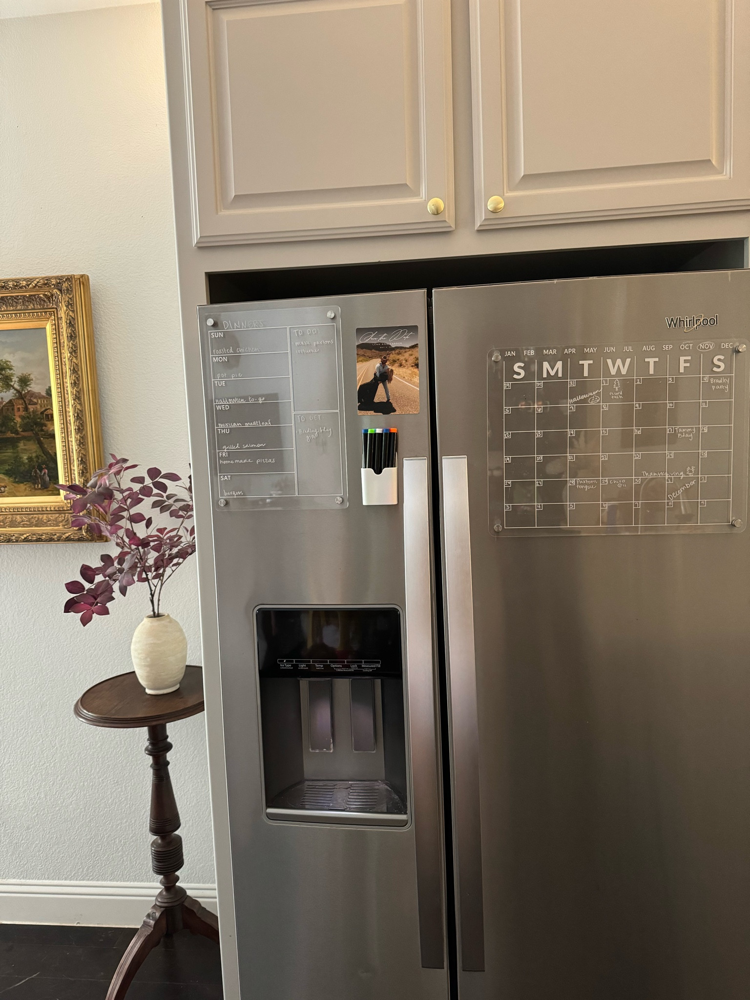 Acrylic calendar and weekly planner for fridge. I love the upgrade from my white ones these are bringing me joy!! 

#LTKhome