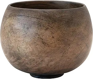 Creative Co-Op Mango Wood, Walnut Finish Bowl, Brown | Amazon (US)
