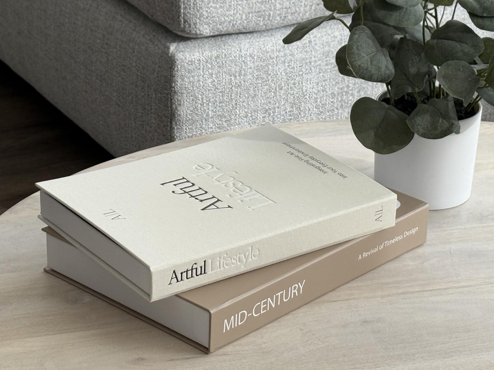 Aesthetic Decorative Books - Set of 2 Stylish Boxes Enhance Your Coffee Table, Bookshelf or Mantl... | Amazon (US)