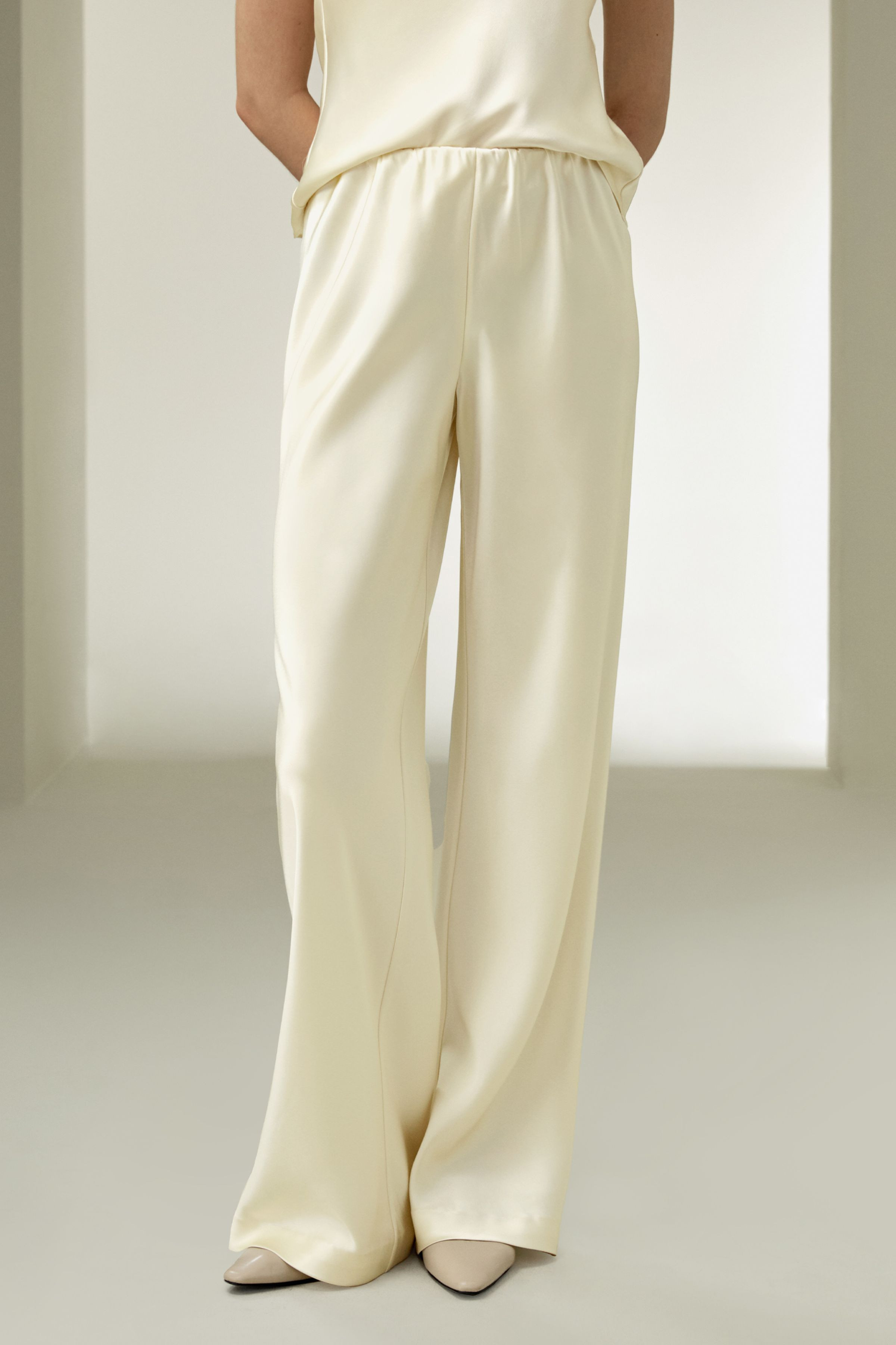 Full bias cut silk pants | LilySilk