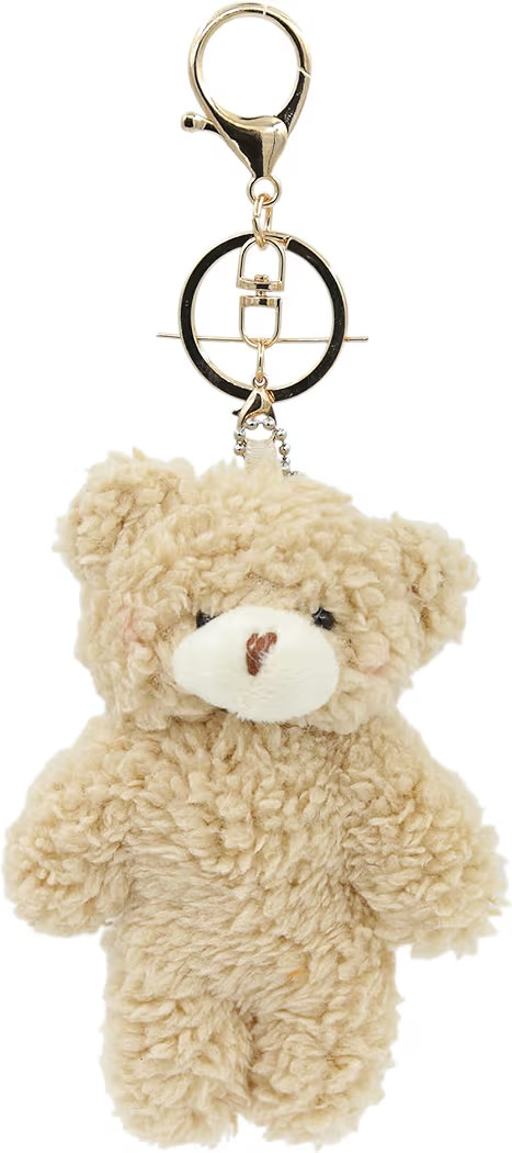 Bear Plush Keychain Toys for Kids with Purple Heart 5" Inch Stuffed Teddy Plushie Backpack Purse Pendant Gift for Girls (A-Brown) | Amazon (US)