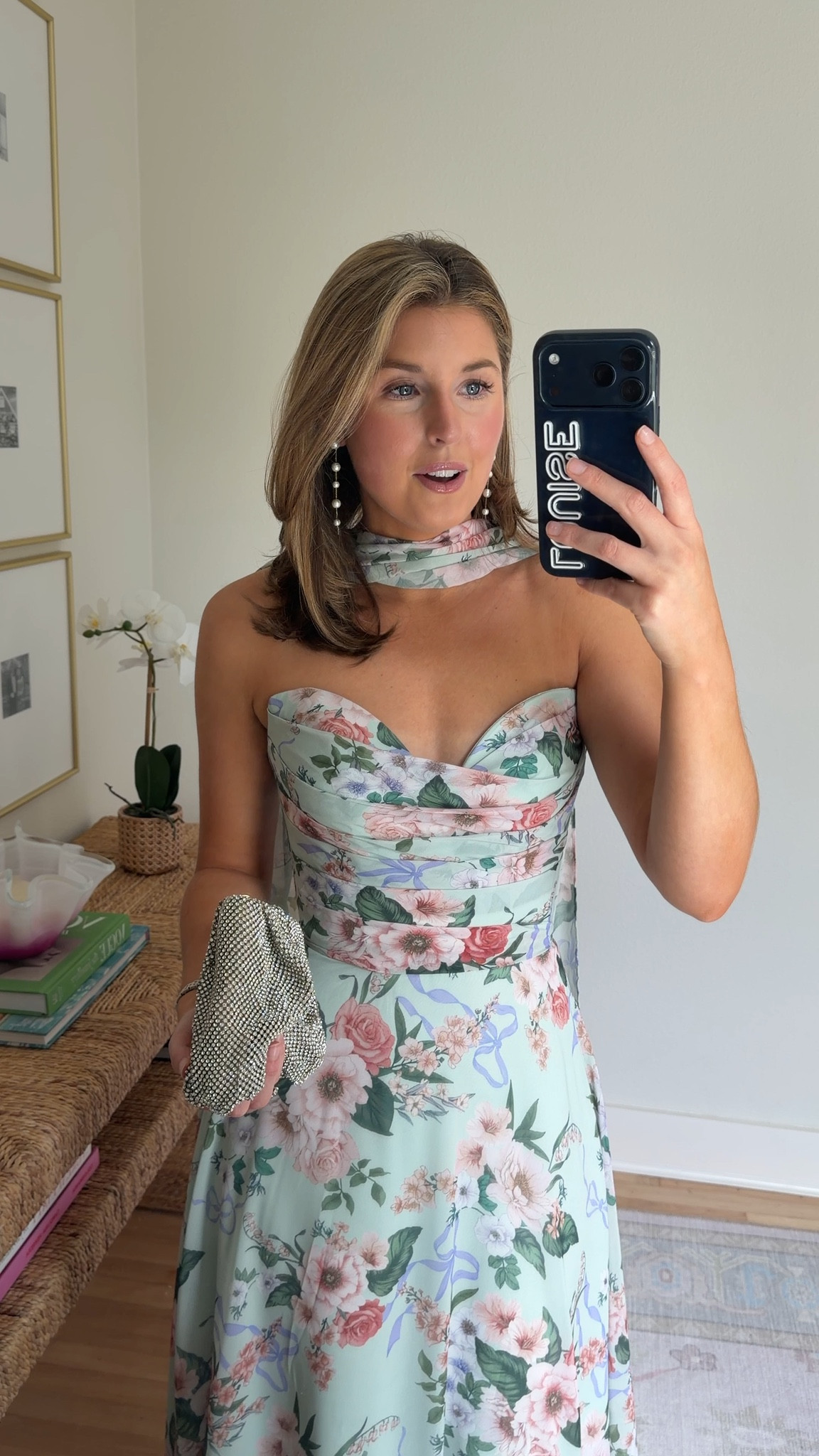 Floral black tie gown! Wearing a S 