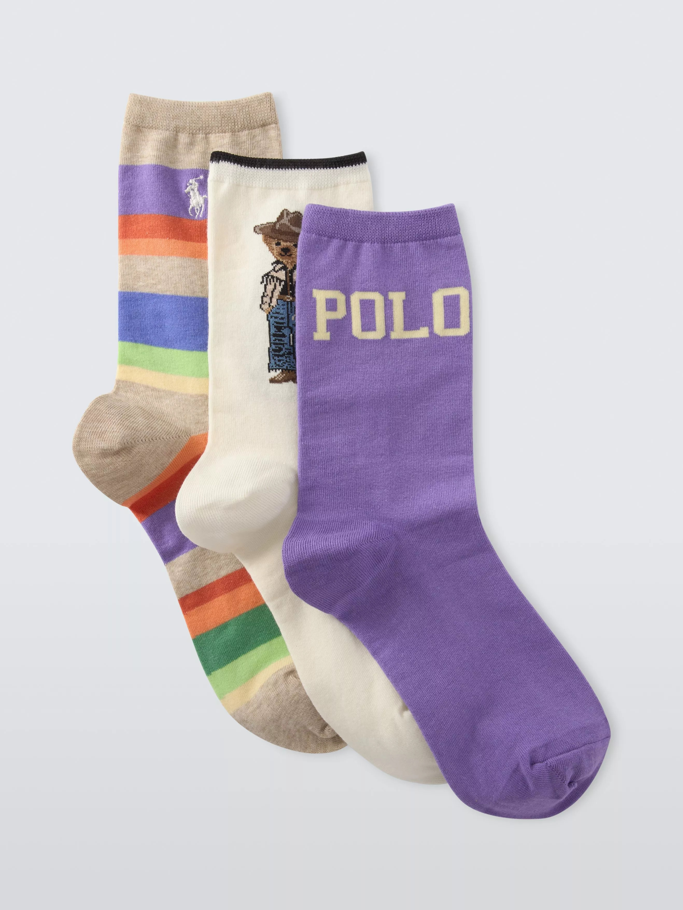 Ralph LaurenPolo Western Bear Socks Gift Set, Pack of 3 | John Lewis (UK)