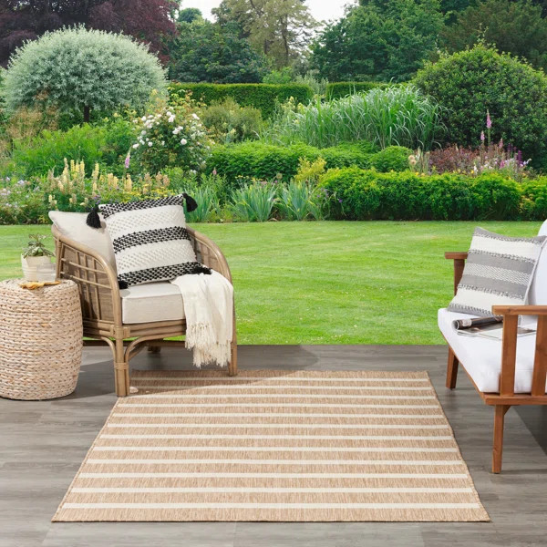 Norgard Beige/Ivory Indoor/Outdoor Rug | Wayfair North America