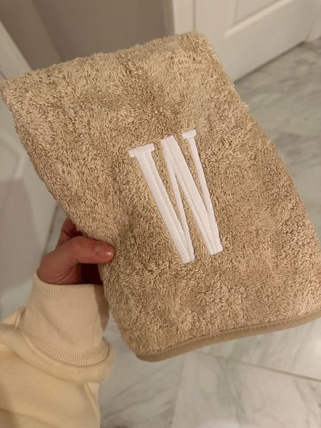 Luxe hand towels. Great gift idea. You can customize the font. 

#LTKfindsunder50 #LTKhome