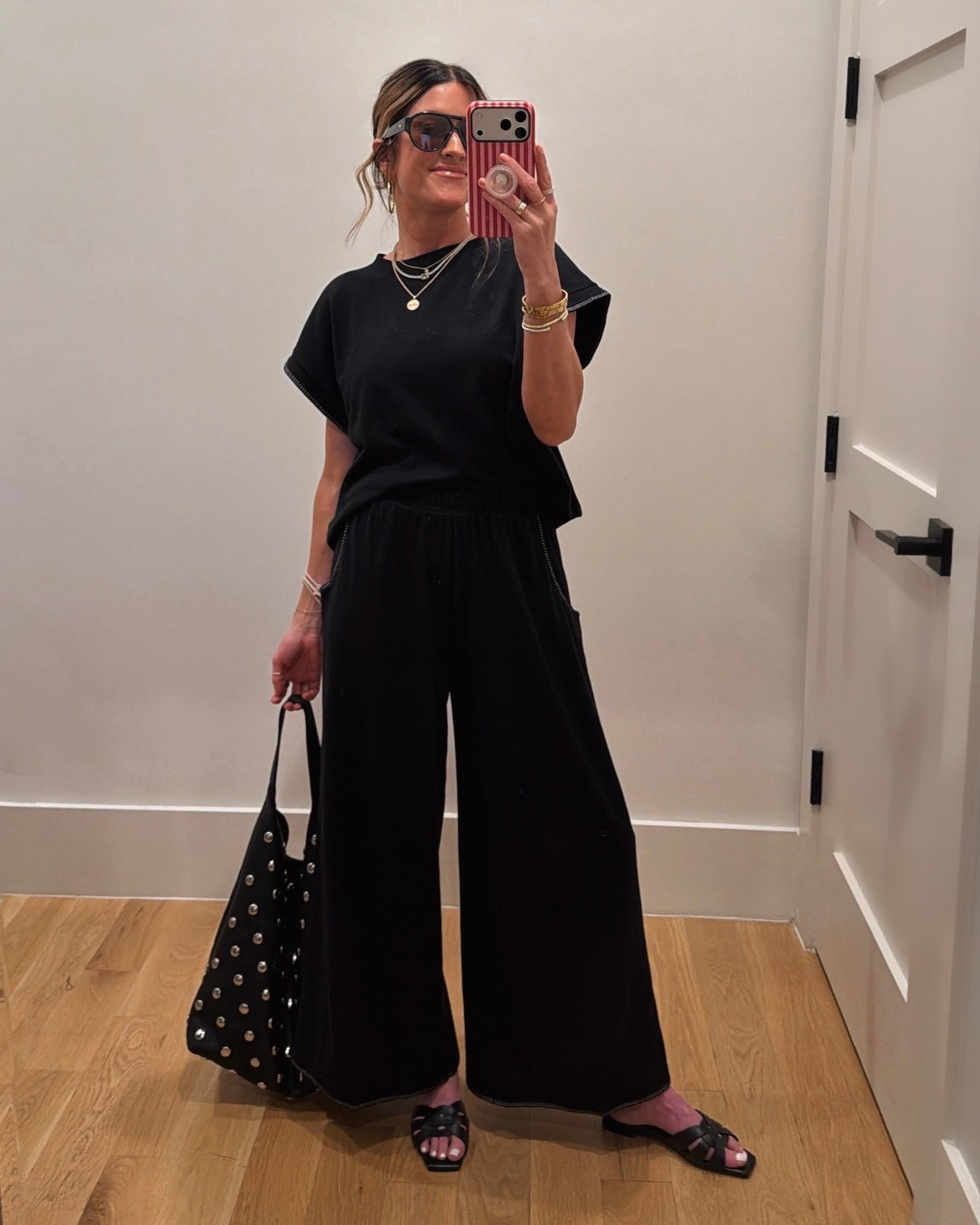 Under $30 set that looks SO luxe! Wearing xs, true to size. My sandals are also a designer look for WAY less! 🙌🏼🤩

#LTKmomlife #LTKSaleAlert #LTKdayinmylife