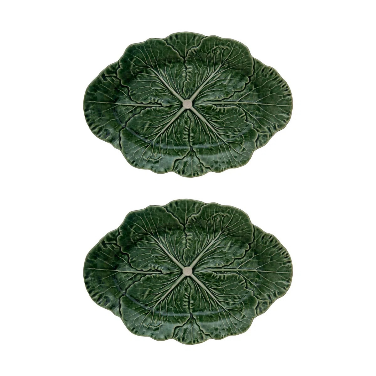 Bordallo Pinheiro Cabbage Platter (Set of 2) | Wayfair North America