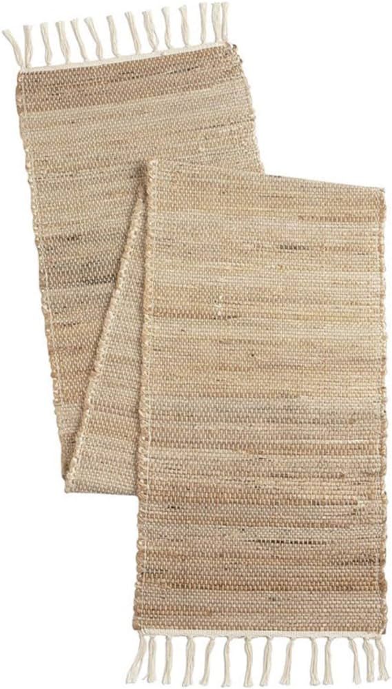 The Home Talk Table Runner 13'' x 72'' Eco-Friendly Hand-Made Vintage Jute Mats for Parties, Dini... | Amazon (US)