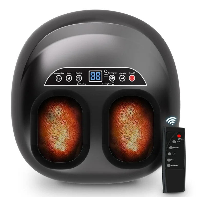 QI-EU Shiatsu Foot Massager with Heat, Plantar Fasciitis Relief Gift for Women Men | Walmart (US)