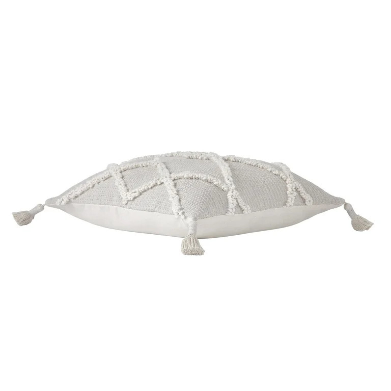 Better Homes & Gardens 20" x 20" Kansas Geo Neutral Cotton Decorative Pillow | Walmart (US)