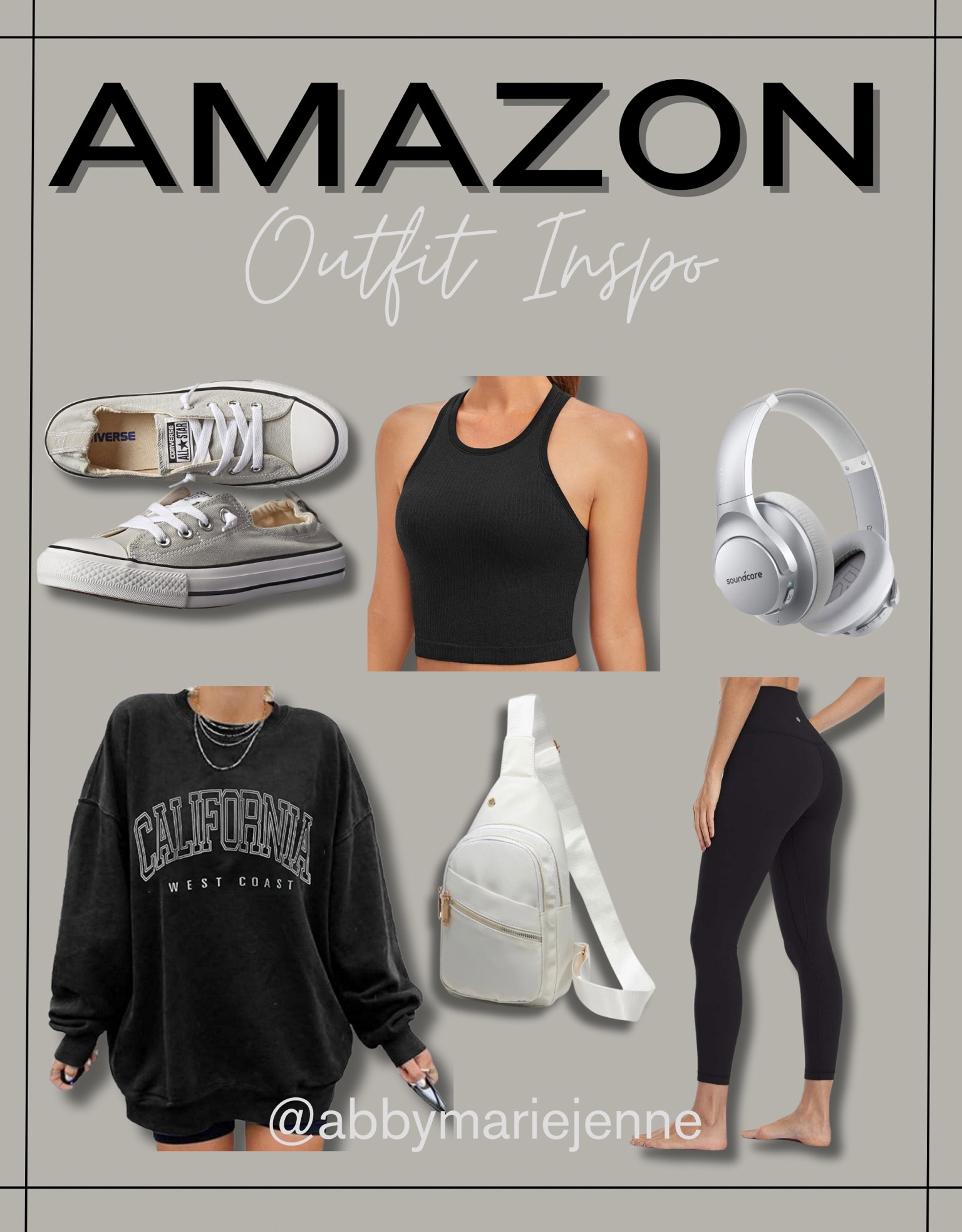 Headphones. Converse. Neutral outfits. Amazon fashion. Amazon finds. Amazon style. Gym outfits. 

#LTKSeasonal #LTKstyletip #LTKmidsize