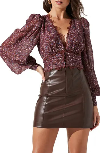 ASTR the Label Zanna Balloon Sleeve Top | Nordstrom | Nordstrom