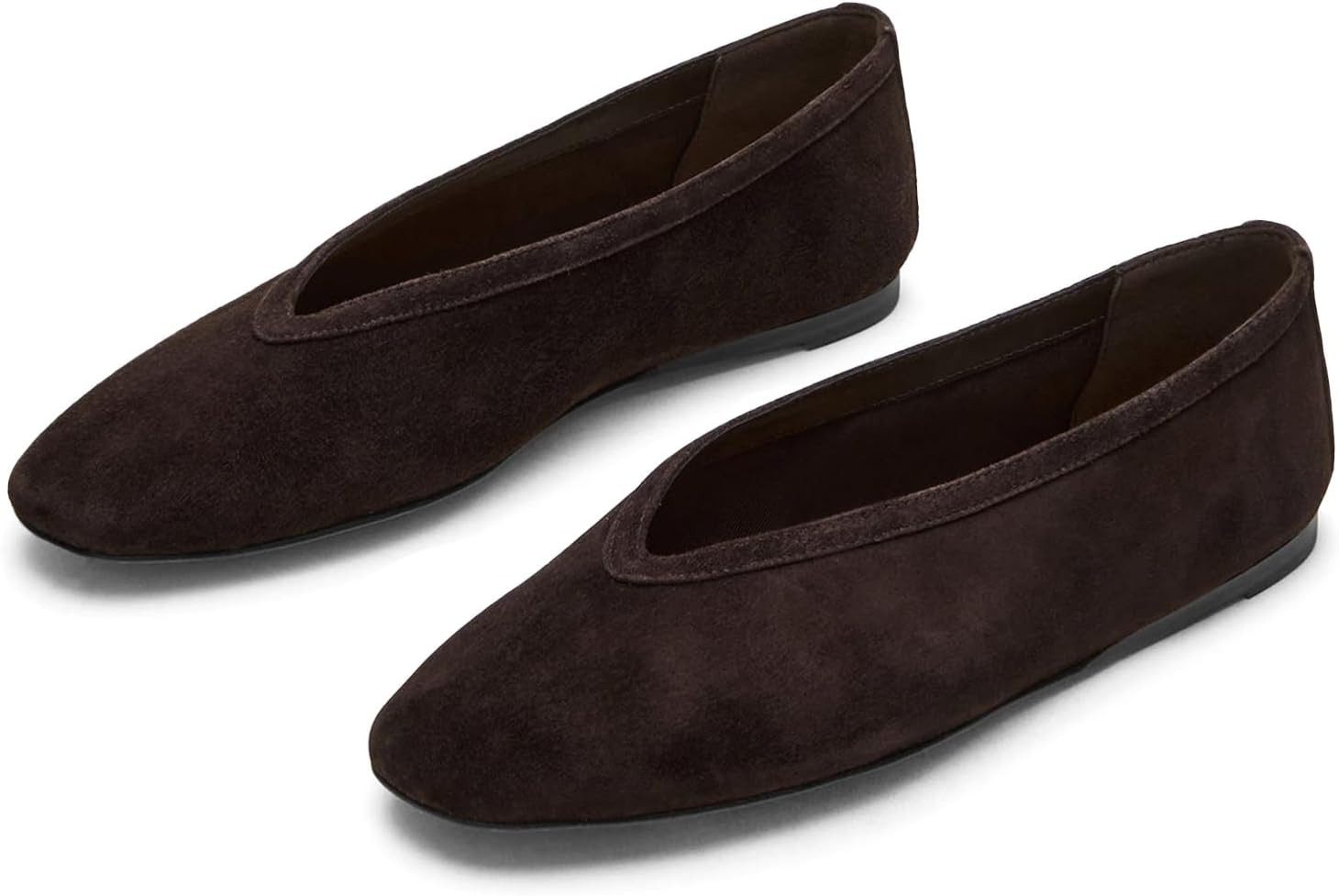 KISSASA Ballet Flats Shoes for Women Closed Square Toe Ballerina Flats | Amazon (US)
