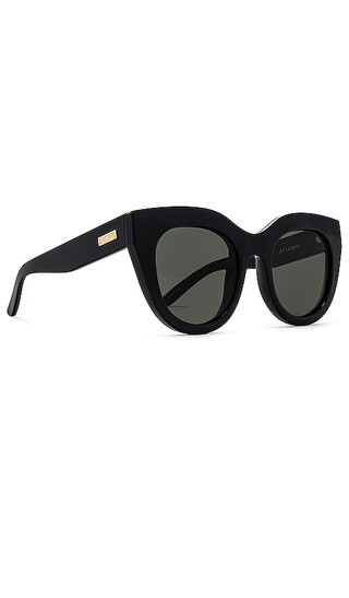 Air Heart Sunglasses in Black & Gold | Revolve Clothing (Global)