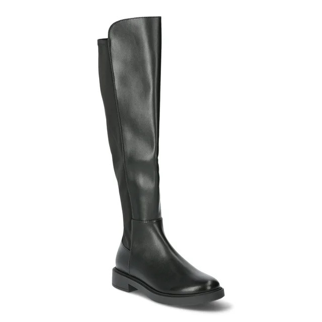 Time and Tru Women's Tall Over The Knee Stretch Boots, Wide Width Available | Walmart (US)
