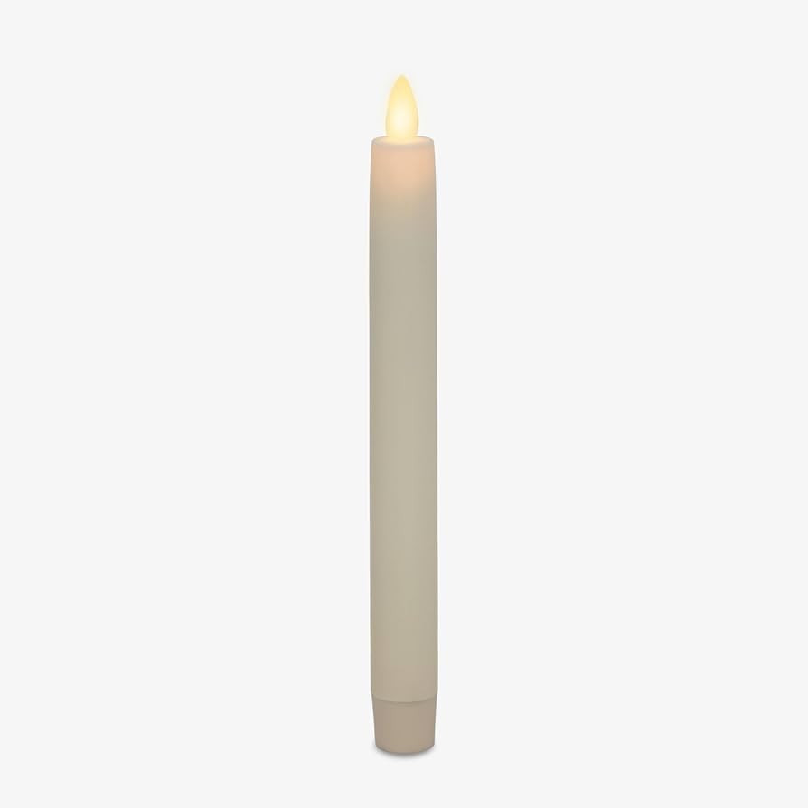 Luminara - Flameless Battery Operated Taper Candle - Pearl Ivory - Pack of 1-1x9.5 - LED Flickeri... | Amazon (US)