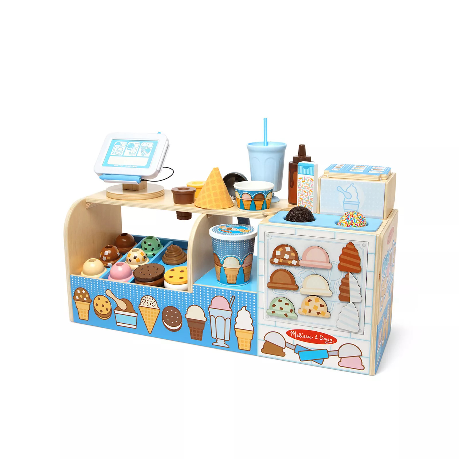 Melissa & Doug Wooden Cool Scoops Ice Creamery, Multi | Kohl's