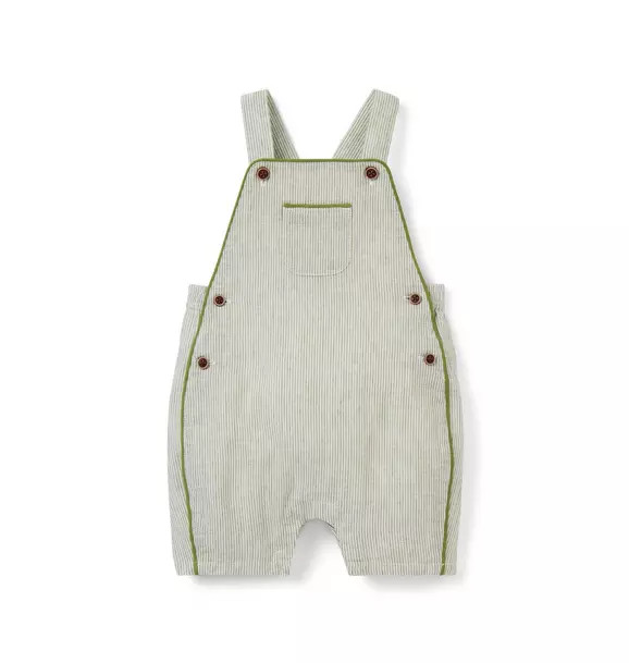 Baby Striped Linen-Cotton Overall | Janie and Jack