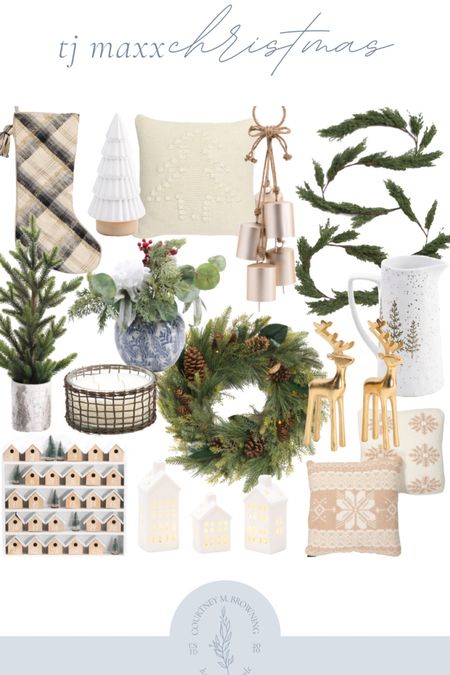 TJ Maxx and marshalls finds for the holidays! Such pretty Christmas decor at an affordable price point 
#christmasdecor #holidaydecor #pinegarland #christmaswreath #affordabledecor 

#LTKHoliday #LTKSeasonal #LTKhome