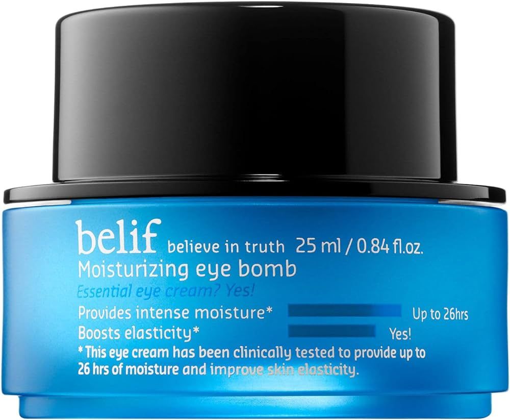 belif Moisturizing Eye Bomb Cream with Squalane | Good for Dryness, Loss of Firmness | Boosts Ela... | Amazon (US)