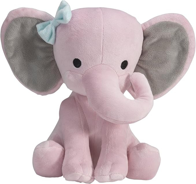 Bedtime Originals Twinkle Toes Pink Elephant Plush, Hazel, 1 Count (Pack of 1) | Amazon (US)