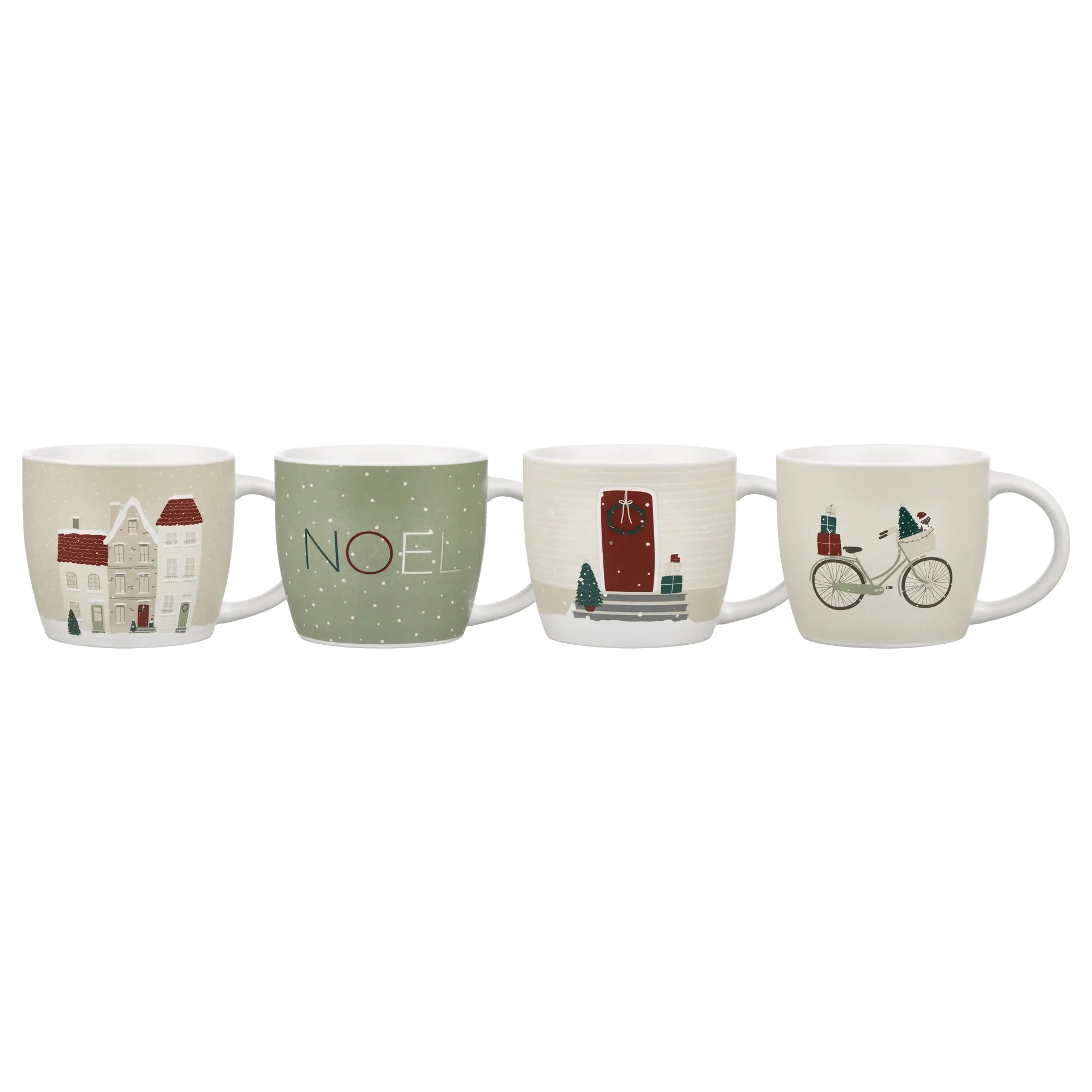 Set of 4 Holiday Mugs | Bouclair