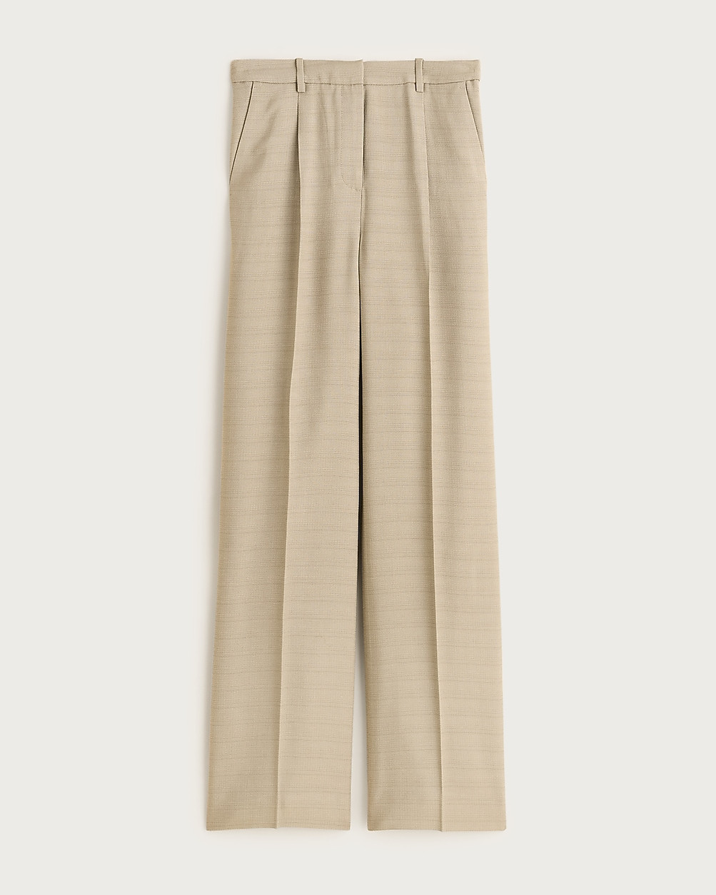 Petite Essential wide-leg pant in luster canvas | J. Crew US