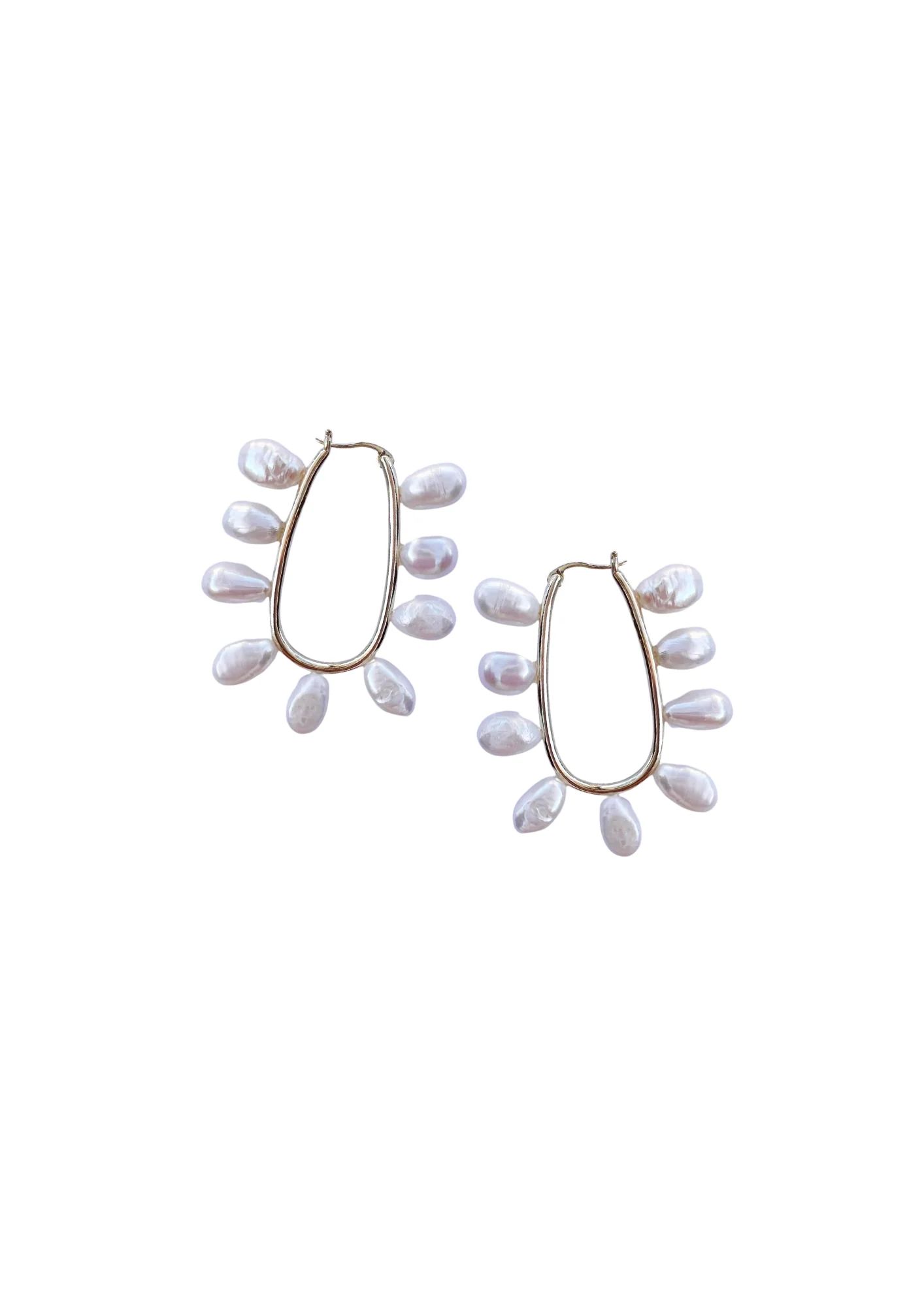 pre- order: petite freshwater pearl loop | Nicola Bathie Jewelry