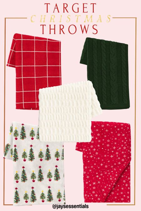 The perfect holiday throws for this holiday and Christmas season right from Target! Holiday blankets, Christmas throws, Christmas blankets 

#LTKHoliday #LTKGiftGuide #LTKhome