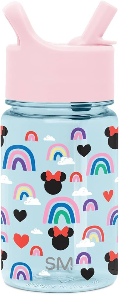 Simple Modern Disney Minnie Mouse Kids Water Bottle Plastic BPA-Free Tritan Cup with Leak Proof S... | Amazon (US)