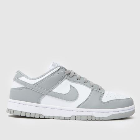Mens White & grey Nike Dunk Low Trainers | schuh | Schuh