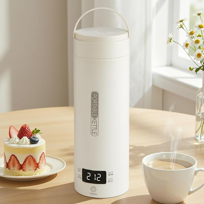 Travel Tea Kettle（110V）, Portable Electric Kettle, 316 Stainless Steel Premium Liner, 4-speed... | Amazon (US)