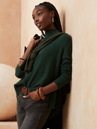 Cozy Mock-Neck Sweater | Banana Republic Factory