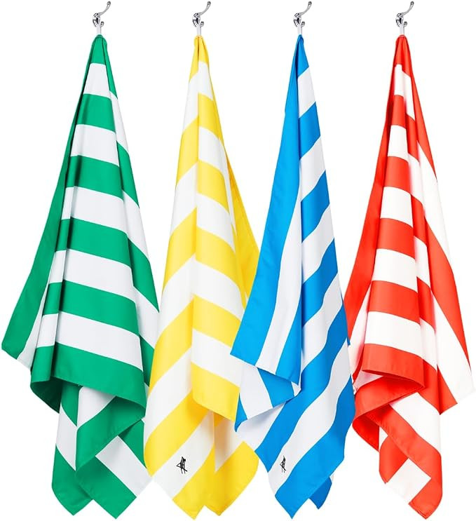 Dock & Bay Beach Towel - Quick Dry, Sand Free - Compact, Lightweight - 100% Recycled - Includes B... | Amazon (US)
