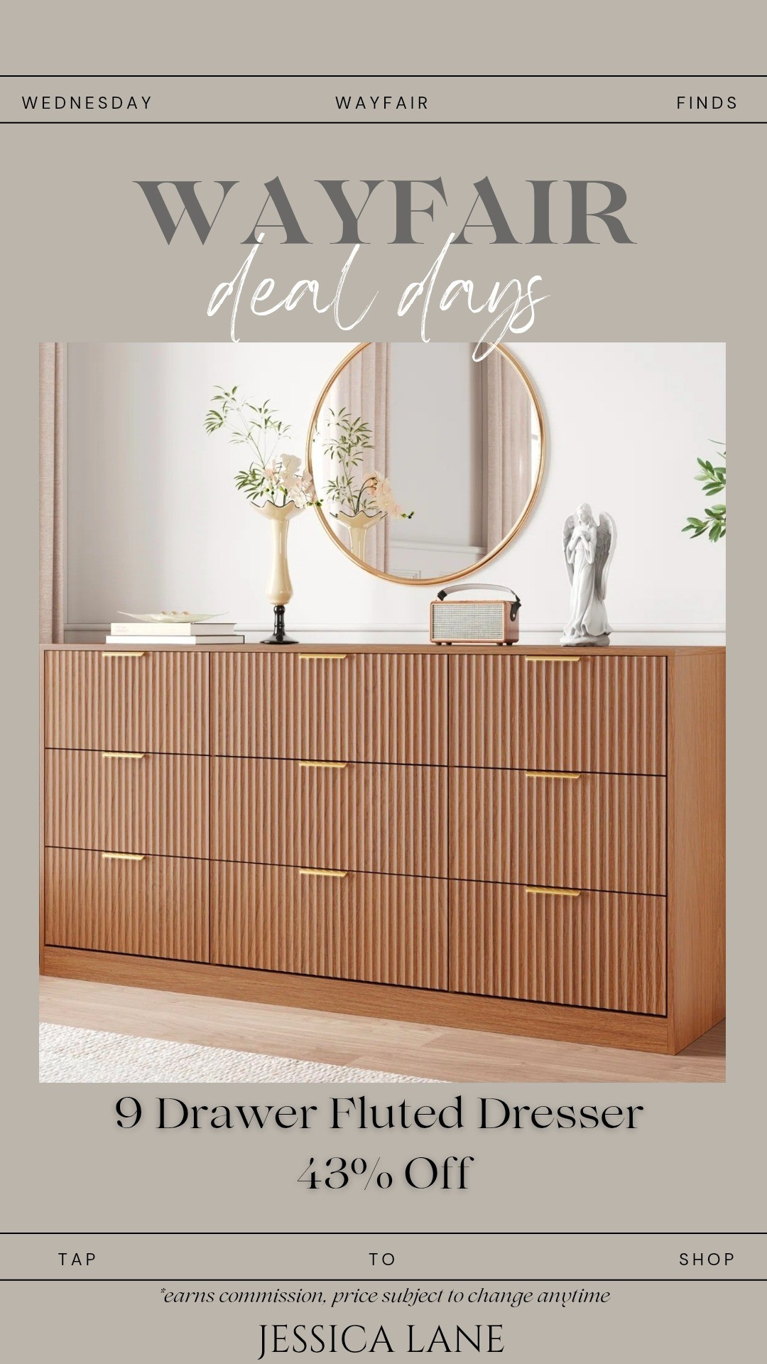 This 9-drawer fluted dresser is the perfect blend of storage and style—beautiful and functional.#WayfairHome #WayfairCreator #WayfairSale #BedroomStyle #FurnitureFinds

#LTKSaleAlert #LTKHome
