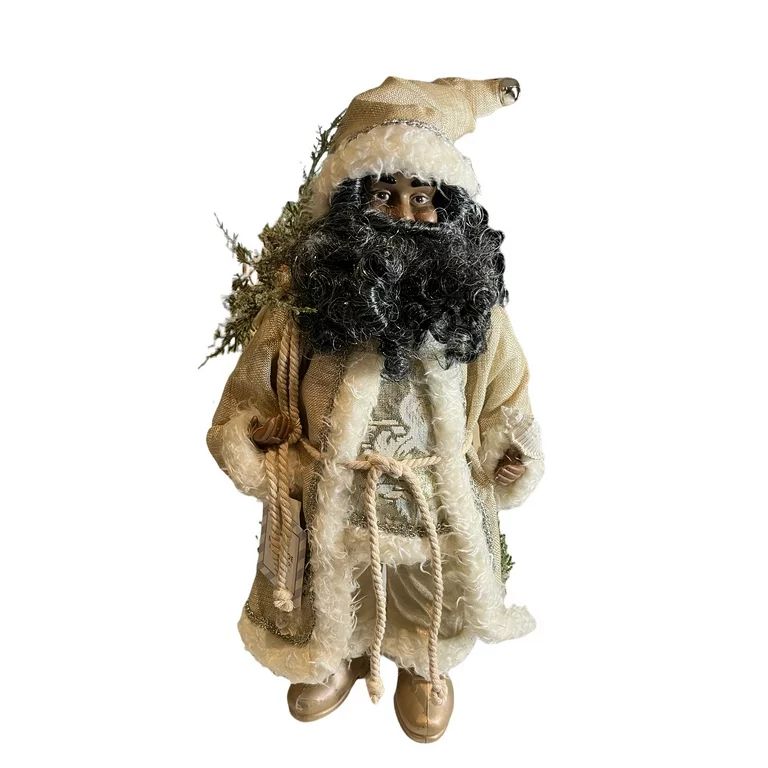 African American Santa Claus with Gold Attire and Seashell Accents - Walmart.com | Walmart (US)