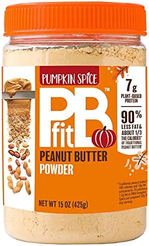 Amazon.com : PBfit Pumpkin Spice All-Natural Peanut Butter Powder, Powdered Peanut Spread From Re... | Amazon (US)