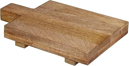 47th & Main Wood Footed Cutting Board with Handle, 14" x 9", Natural | Amazon (US)