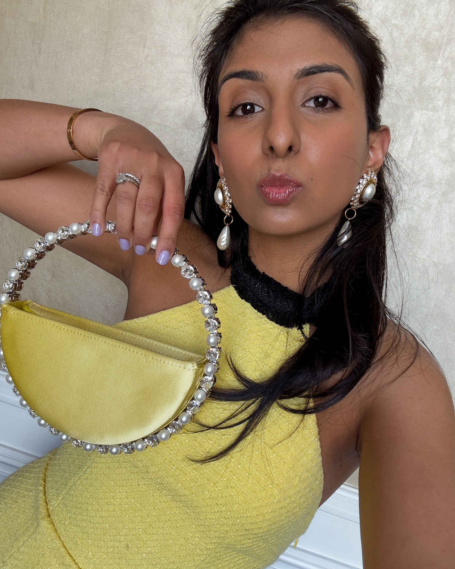 Ready for my first every Paris Couture Week with this beautiful bag and pearl earrings! 

#LTKunder100 #LTKstyletip #LTKitbag