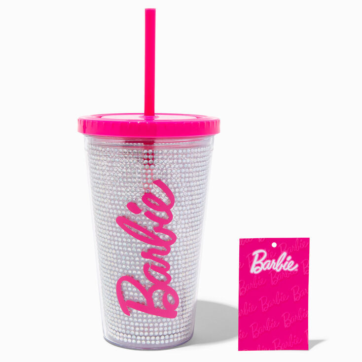 Barbie™ Silver Rhinestone Tumbler | Claire's (US)