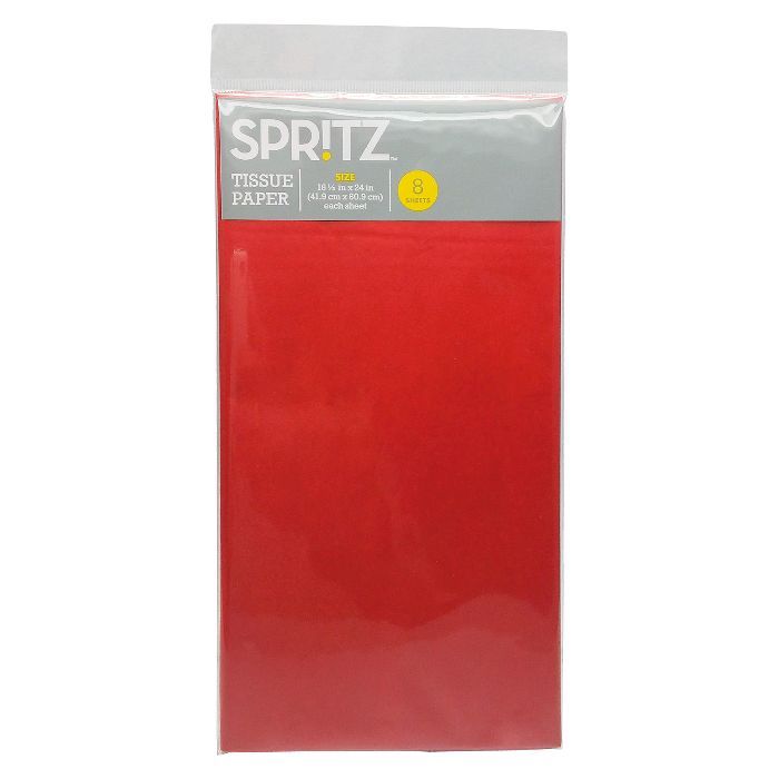 8ct Pegged Tissue Paper Red - Spritz™ | Target