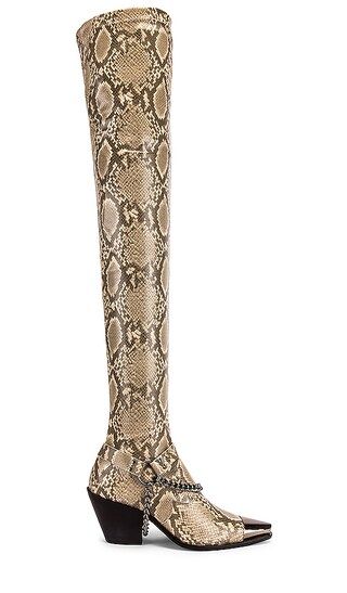 London Boot in Snake | Revolve Clothing (Global)