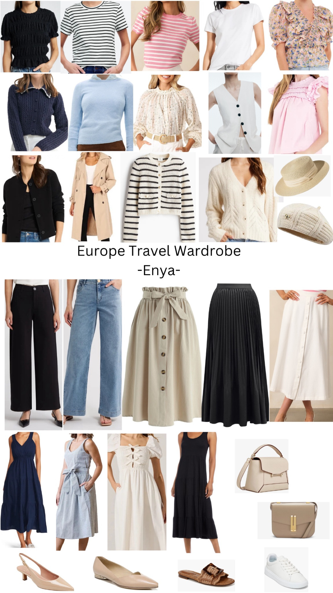 Europe Travel Wardrobe 

#LTKShoeCrush #LTKSeasonal #LTKStyleTip