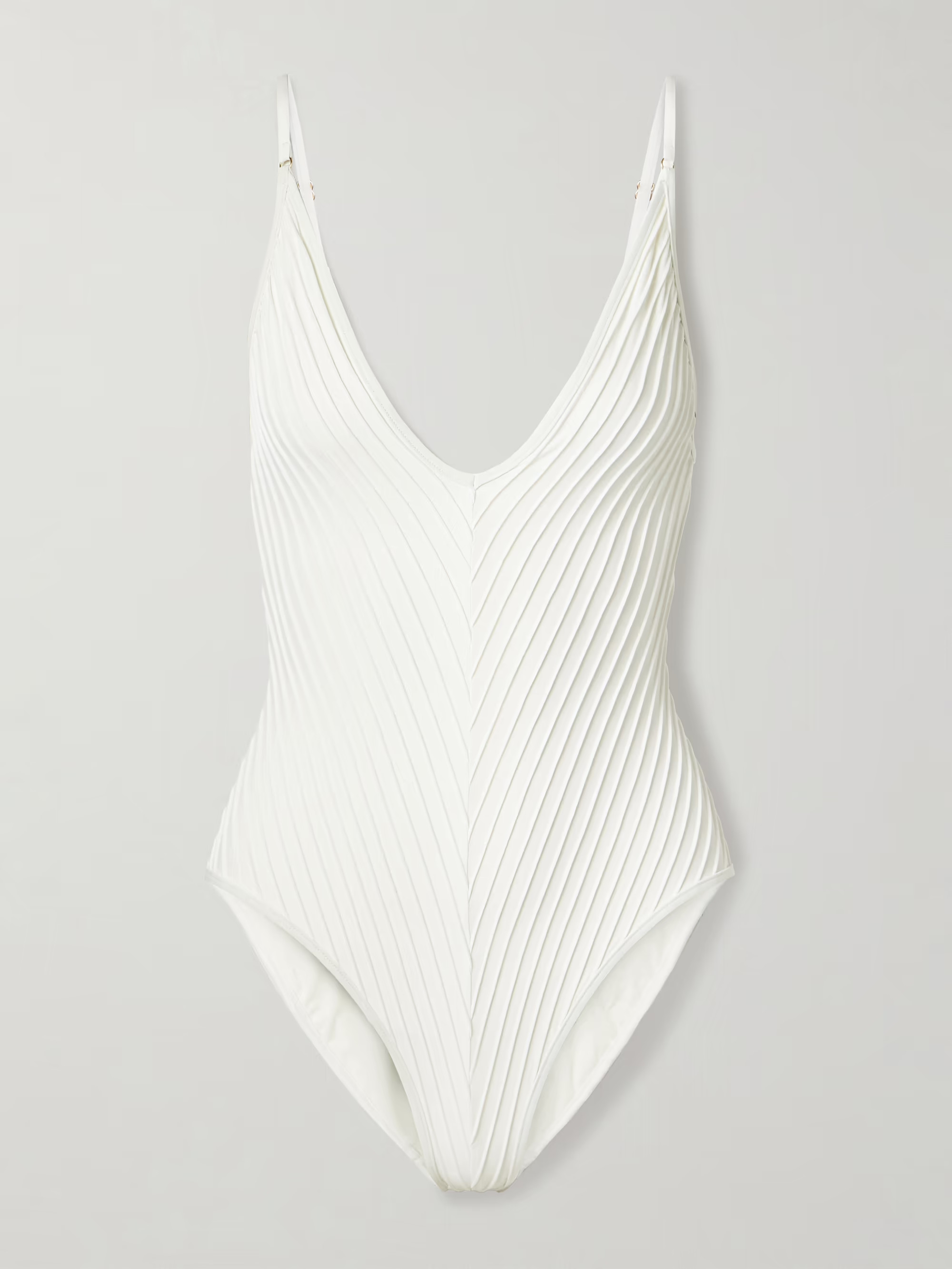 Lightburst pintucked swimsuit | NET-A-PORTER APAC