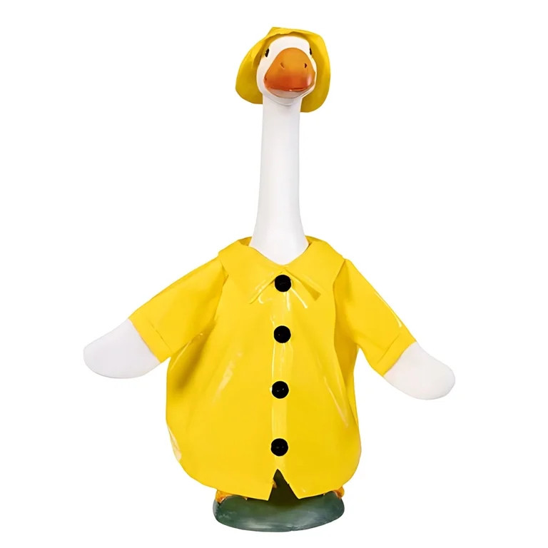 WKSCLPAI Porch Goose Outfit - Garden Goose Yellow Raincoat Costume - Waterproof Rain Jacket & Hat... | Walmart (US)