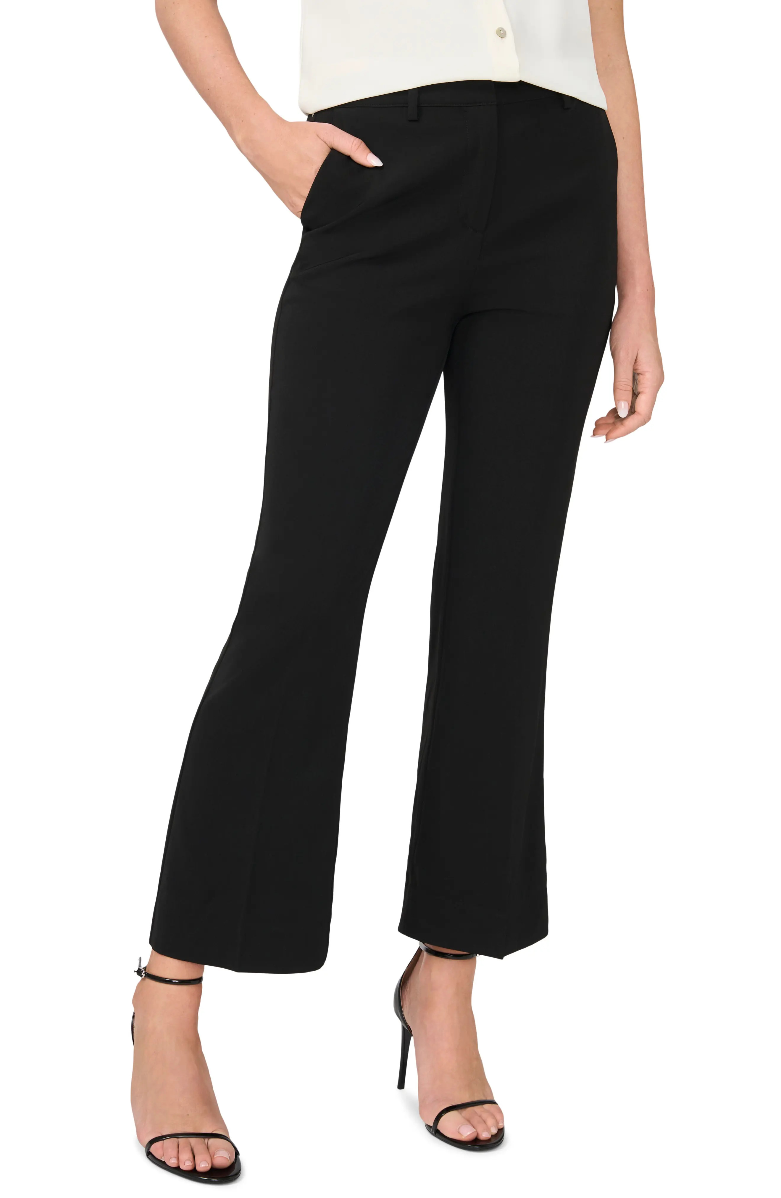 Tailored High Waist Ankle Flare Leg Pants (Women) | Nordstrom | Nordstrom