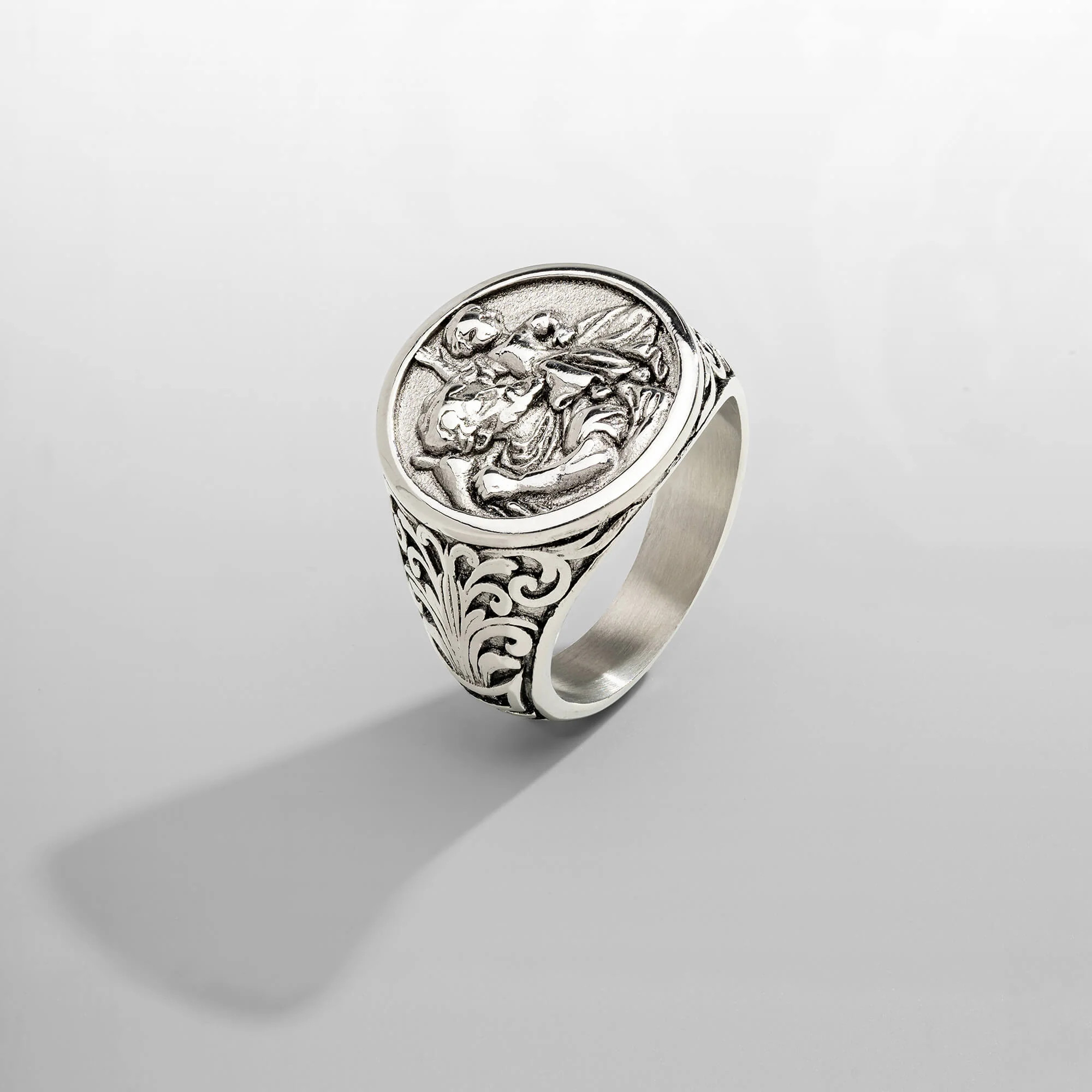 St. Christopher Ring (Silver) | Craftd London (US)