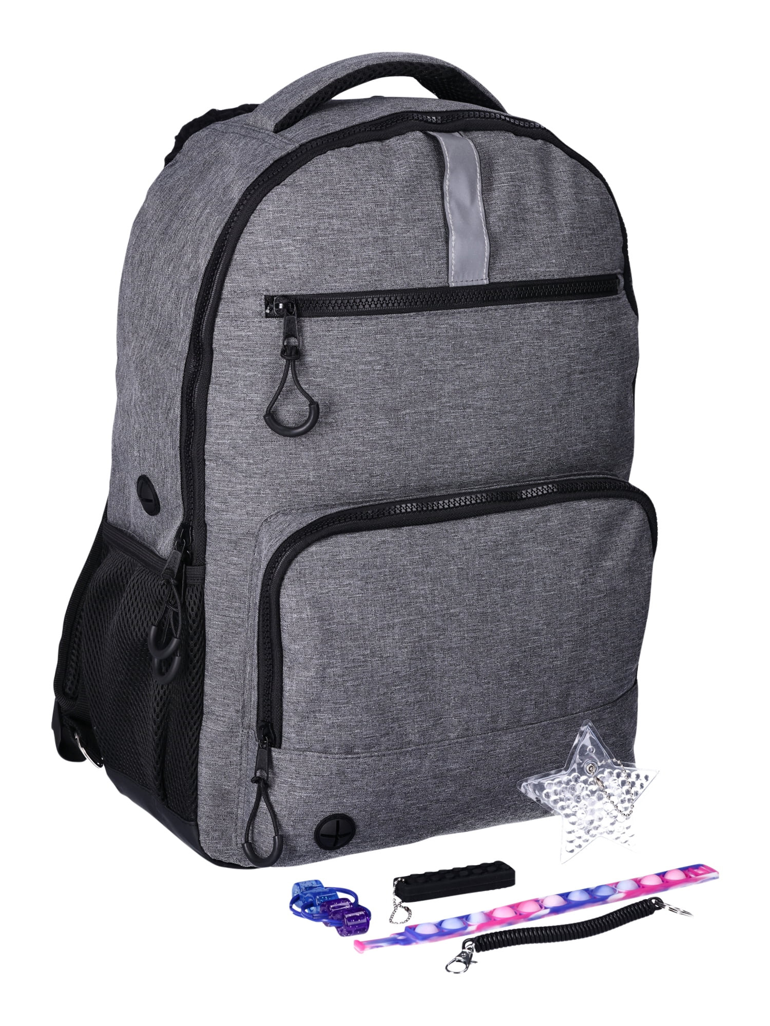 Wonder Nation Sensory Unisex 17" Backpack Charcoal Heather Grey | Walmart (US)