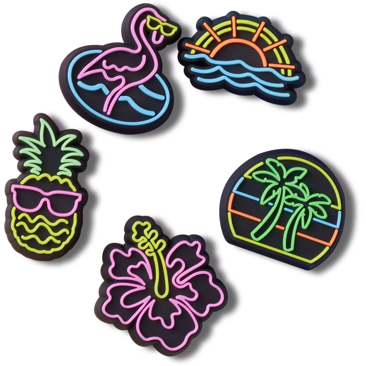 Crocs Jibbitz Lights Up Neon 5 Pack | Target